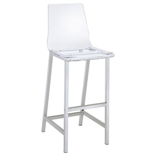 Juelia Bar Stools Chrome and Clear Acrylic (Set of 2) - Imperial Furniture (Las Vegas, NV) - Multi Location