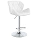 Berrington Adjustable Bar Stools Chrome and White (Set of 2) - Imperial Furniture (Las Vegas, NV) - Multi Location