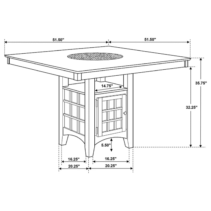 Gabriel 5 Pc Counter Height Dining Sets - Imperial Furniture (Las Vegas, NV) - Multi Location