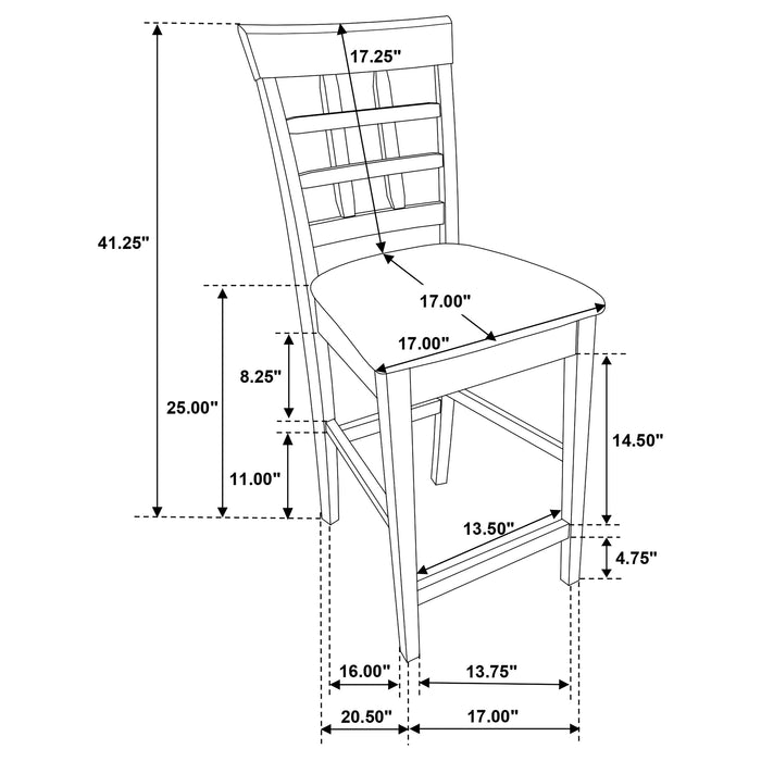Gabriel 5 Pc Counter Height Dining Sets - Imperial Furniture (Las Vegas, NV) - Multi Location