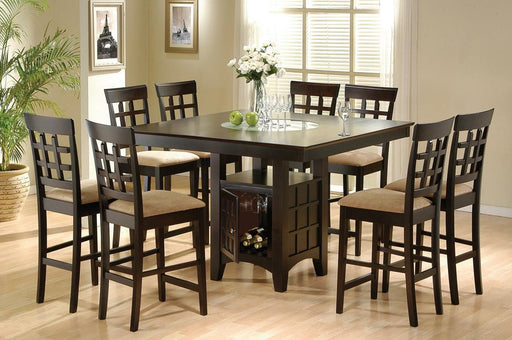 Gabriel 7-piece Square Counter Height Dining Set Cappuccino - Imperial Furniture (Las Vegas, NV) - Multi Location