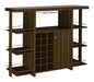 Evelio Bar Unit with Wine Bottle Storage Walnut - Imperial Furniture (Las Vegas, NV) - Multi Location
