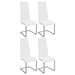 Montclair High Back Dining Chairs Black and Chrome (Set of 4) - Imperial Furniture (Las Vegas, NV) - Multi Location