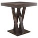 Freda Double X-shaped Base Square Bar Table Cappuccino - Imperial Furniture (Las Vegas, NV) - Multi Location