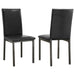 Garza Upholstered Dining Chairs Black (Set of 2) - Imperial Furniture (Las Vegas, NV) - Multi Location