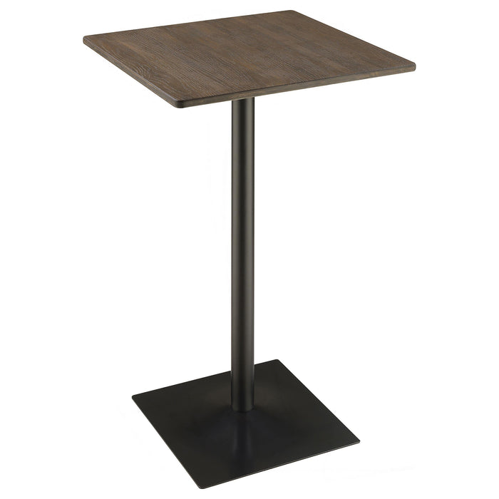 Cavalier 3-piece Square Bar Table Set Dark Elm and Black - Imperial Furniture (Las Vegas, NV) - Multi Location