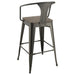 Cavalier 3-piece Square Bar Table Set Dark Elm and Black - Imperial Furniture (Las Vegas, NV) - Multi Location