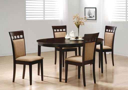Gabriel 5-piece Extension Leaf Dining Table Set Cappuccino - Imperial Furniture (Las Vegas, NV) - Multi Location