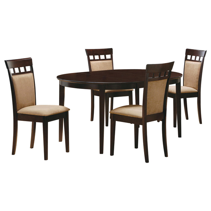 Gabriel 5-piece Extension Leaf Dining Table Set Cappuccino - Imperial Furniture (Las Vegas, NV) - Multi Location