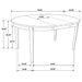 Gabriel 5-piece Extension Leaf Dining Table Set Cappuccino - Imperial Furniture (Las Vegas, NV) - Multi Location
