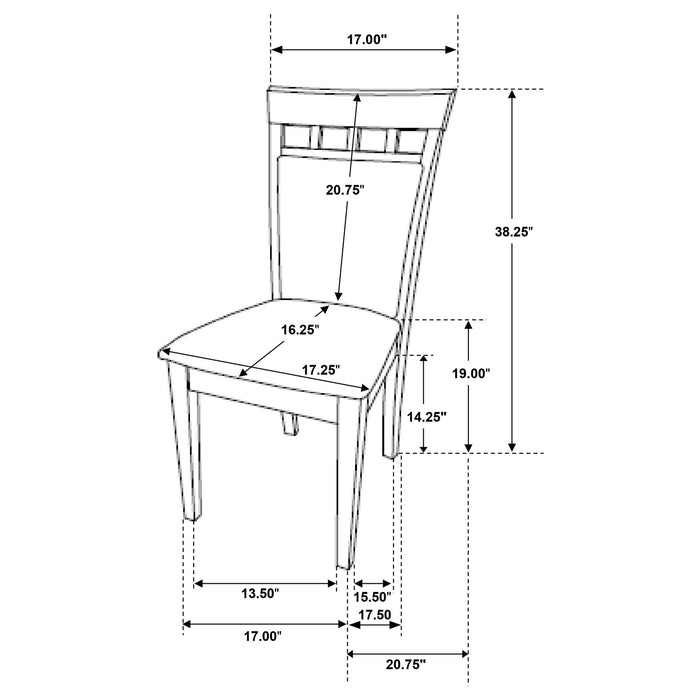 Gabriel 5-piece Extension Leaf Dining Table Set Cappuccino - Imperial Furniture (Las Vegas, NV) - Multi Location