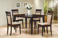Gabriel 5-piece Rectangular 59-inch Closed Back Dining Set Cappuccino - Imperial Furniture (Las Vegas, NV) - Multi Location