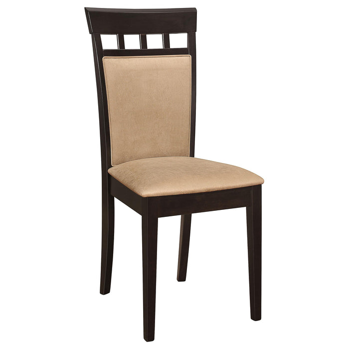 Gabriel 5-piece Rectangular 59-inch Closed Back Dining Set Cappuccino - Imperial Furniture (Las Vegas, NV) - Multi Location