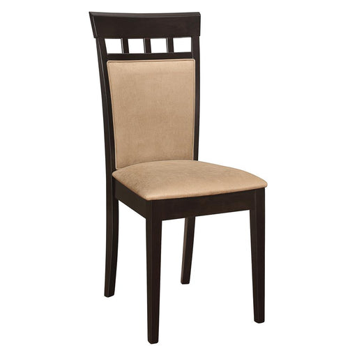 Gabriel Upholstered Side Chairs Cappuccino and Tan (Set of 2) - Imperial Furniture (Las Vegas, NV) - Multi Location