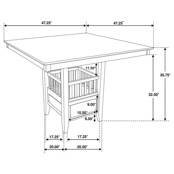 Jaden 5 Pc Counter Height Dining Sets - Imperial Furniture (Las Vegas, NV) - Multi Location