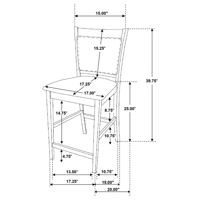 Jaden 5 Pc Counter Height Dining Sets - Imperial Furniture (Las Vegas, NV) - Multi Location