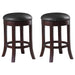 Aboushi Swivel Counter Height Stools with Upholstered Seat Brown (Set of 2) - Imperial Furniture (Las Vegas, NV) - Multi Location
