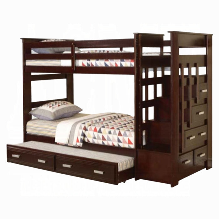Allentown Twin-Twin Bunk Bed With Trundle and Storage - Imperial Furniture (Las Vegas, NV) - Multi Location