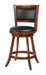 Broxton Upholstered Swivel Counter Height Stools Chestnut and Black (Set of 2) - Imperial Furniture (Las Vegas, NV) - Multi Location