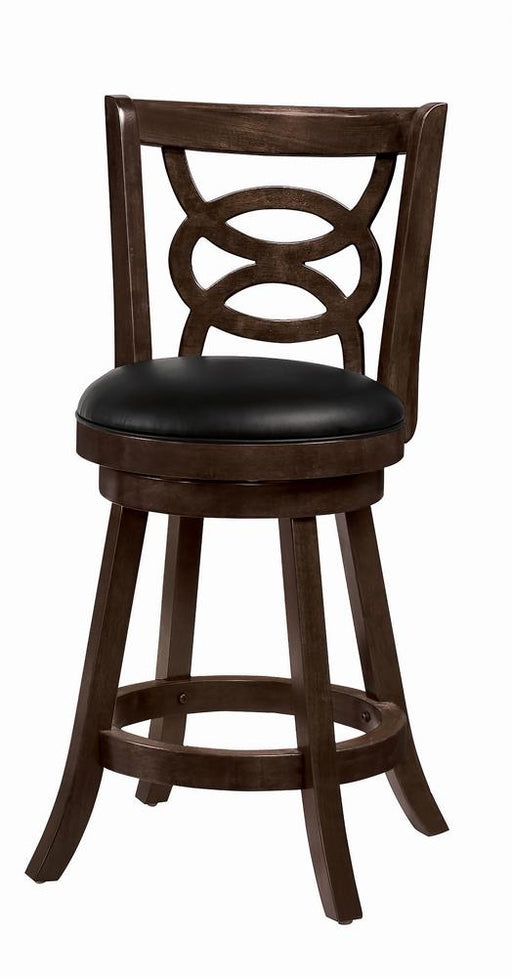Calecita Swivel Counter Height Stools with Upholstered Seat Cappuccino (Set of 2) - Imperial Furniture (Las Vegas, NV) - Multi Location