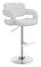 Brandi Adjustable Bar Stool Chrome and White - Imperial Furniture (Las Vegas, NV) - Multi Location