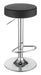 Ramses 29" Adjustable Bar Stool Chrome and Black - Imperial Furniture (Las Vegas, NV) - Multi Location