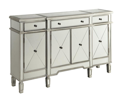 Aconitum 4-door Wine Cabinet Clear Mirror - Imperial Furniture (Las Vegas, NV) - Multi Location