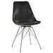 Juniper Armless Dining Chairs Black and Chrome (Set of 2) - Imperial Furniture (Las Vegas, NV) - Multi Location