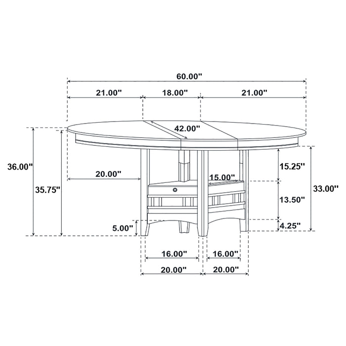 Lavon 5 Pc Counter Height Dining Sets - Imperial Furniture (Las Vegas, NV) - Multi Location