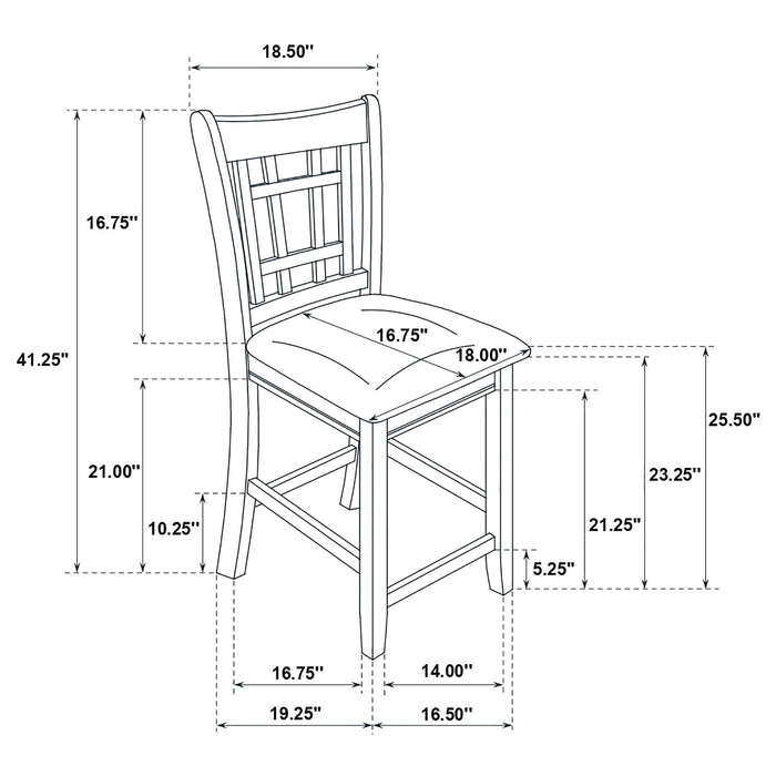 Lavon 5 Pc Counter Height Dining Sets - Imperial Furniture (Las Vegas, NV) - Multi Location
