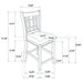 Lavon 5 Pc Counter Height Dining Sets - Imperial Furniture (Las Vegas, NV) - Multi Location
