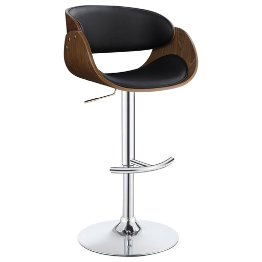 Dana Adjustable Bar Stool Black and Chrome - Imperial Furniture (Las Vegas, NV) - Multi Location