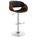 Dana Adjustable Bar Stool Black and Chrome - Imperial Furniture (Las Vegas, NV) - Multi Location