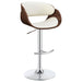 Dana Adjustable Bar Stool Ecru and Chrome - Imperial Furniture (Las Vegas, NV) - Multi Location