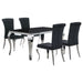 Carone 5 Pc Dining Sets Black - Imperial Furniture (Las Vegas, NV) - Multi Location