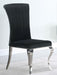 Betty Upholstered Side Chairs Black and Chrome (Set of 4) - Imperial Furniture (Las Vegas, NV) - Multi Location