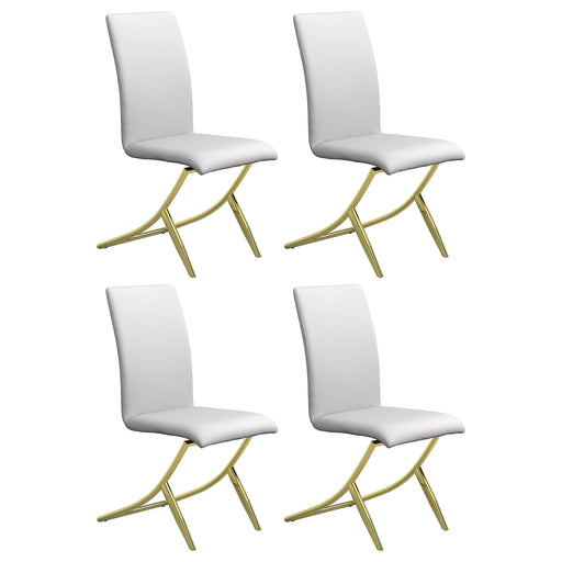Carmelia Upholstered Side Chairs White (Set of 4) - Imperial Furniture (Las Vegas, NV) - Multi Location