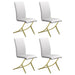 Carmelia Upholstered Side Chairs White (Set of 4) - Imperial Furniture (Las Vegas, NV) - Multi Location