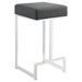 Gervase Square Counter Height Stool Grey and Chrome - Imperial Furniture (Las Vegas, NV) - Multi Location