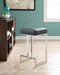 Gervase Square Counter Height Stool Black and Chrome - Imperial Furniture (Las Vegas, NV) - Multi Location