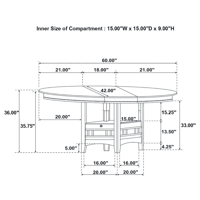 Lavon 5 Pc Counter Height Dining Sets - Imperial Furniture (Las Vegas, NV) - Multi Location