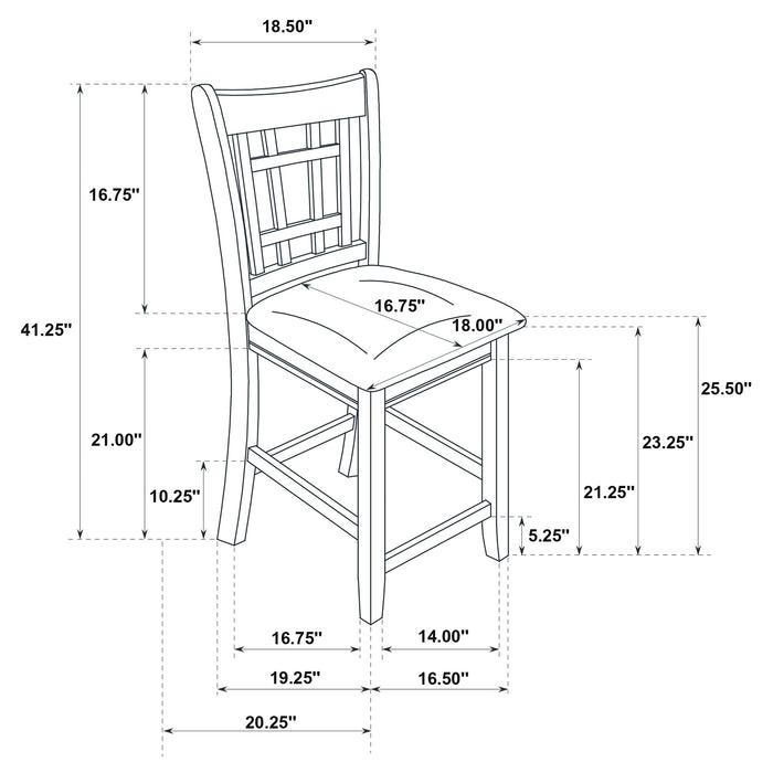 Lavon 5 Pc Counter Height Dining Sets - Imperial Furniture (Las Vegas, NV) - Multi Location