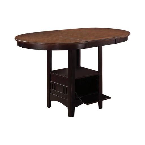 Lavon Oval Counter Height Table Light Chestnut and Espresso - Imperial Furniture (Las Vegas, NV) - Multi Location