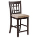 Lavon Lattice Back Counter Stools Tan and Espresso (Set of 2) - Imperial Furniture (Las Vegas, NV) - Multi Location