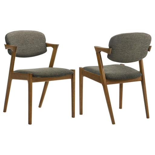 Malone Dining Side Chairs Grey and Dark Walnut (Set of 2) - Imperial Furniture (Las Vegas, NV) - Multi Location