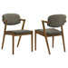 Malone Dining Side Chairs Grey and Dark Walnut (Set of 2) - Imperial Furniture (Las Vegas, NV) - Multi Location
