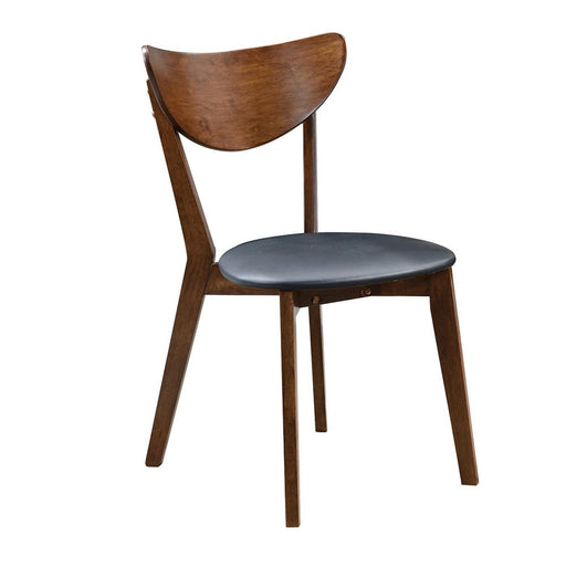 Jedda Upholstered Dining Chairs Dark Walnut and Black (Set of 2) - Imperial Furniture (Las Vegas, NV) - Multi Location