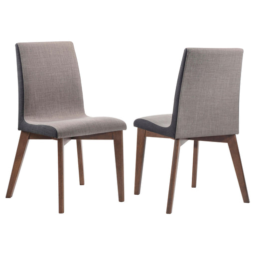 Redbridge Upholstered Side Chairs Grey and Natural Walnut (Set of 2) - Imperial Furniture (Las Vegas, NV) - Multi Location
