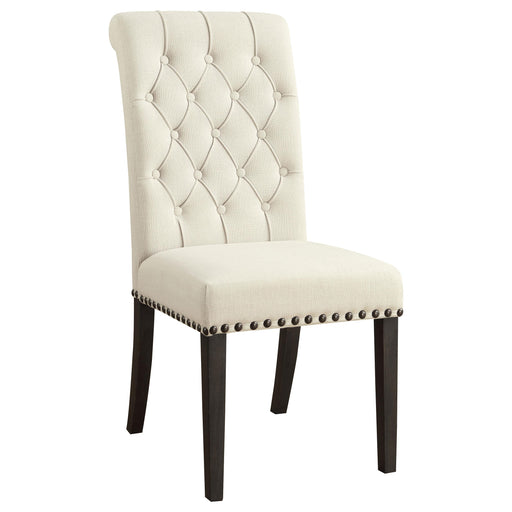 Alana Upholstered Side Chairs Beige and Smokey Black (Set of 2) - Imperial Furniture (Las Vegas, NV) - Multi Location