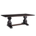 Parkins Double Pedestals Dining Table Rustic Espresso - Imperial Furniture (Las Vegas, NV) - Multi Location